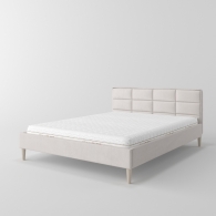 Čalouněná postel slim s vertikálním a horizontálním prošíváním - 4