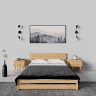 Škandinávsky drevený nočný stolík BERGEN SCANDI - 11551