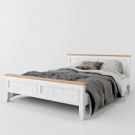 Drevená posteľ ATTICA s horným a dolným čelom - 17760