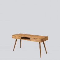 Dubový písací stôl CLASSY na vysokých nohách - 20945