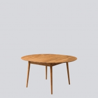 Malý dubový okrúhly stôl CLASSY - 21271