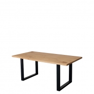 Stůl GRANDE s dubovou deskou v loftovém stylu - 2
