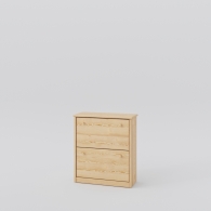 Dřevěný botník BASIC se dvěma skříňkami - 1