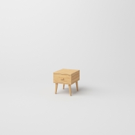 Skandinávský dřevěný noční stolek BERGEN SCANDI - 1