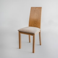Dubová stolička s čalúneným sedadlom - 8614
